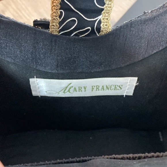 Mary Frances Black and greys Clutch - unique design - intricate beading and flor - Picture 6 of 7